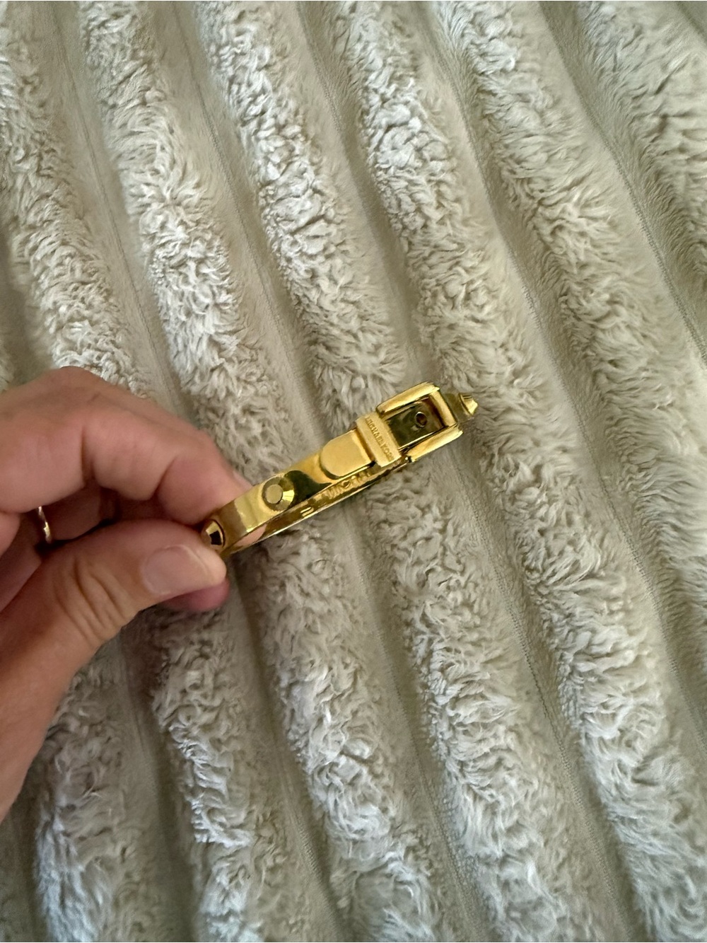 Michael Kors Gold-Tone Hinged Bracelet